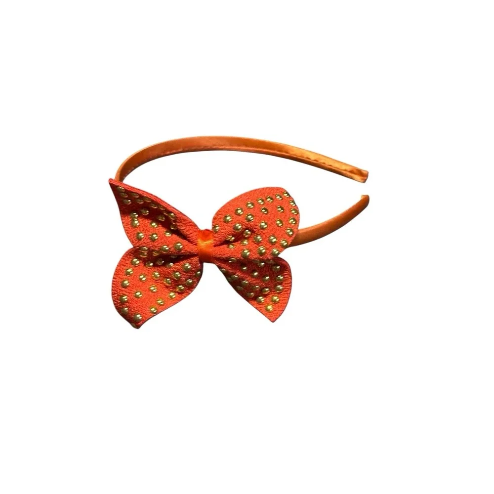 NEW girls headband accessories 1 piece orange bow‎